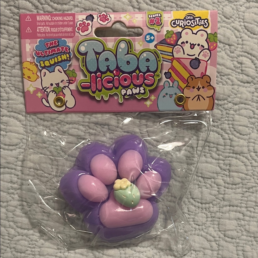 Taba-licious Purple and Pink paw Squishy